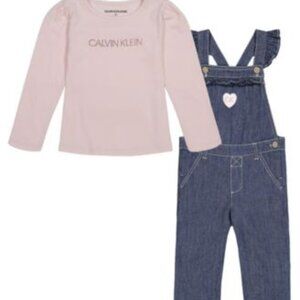 Calvin Klein Little Girls Logo Shirt